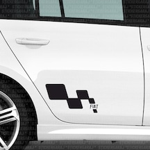Fiat Stilo Yan Kapı Sticker Aksesuarı Tuning Araca Özel
