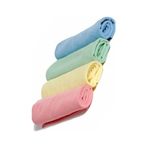 Süper Emici 40x40cm 4lü Mikrofiber Kurulama Bezi - Renkli Cam Araç Silme Bezi 4 Adet Diğer