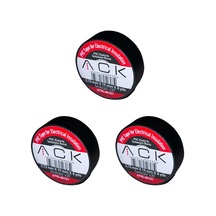 3 Adet Ack Siyah İzole Bant 0.13x19mmx8yds