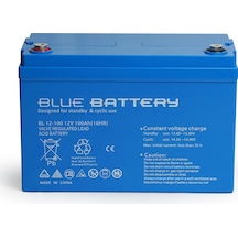 Blue Battery 12 V 100 Amper Bakımsız Kuru Akü Ups Aküsü