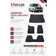 Ford Courier 2025 Model 4d Ekstra Havuzlu Paspas Ve Bagaj Havuzu Set