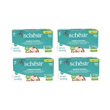 Schesir Ton Ve Çipura Tam Ve Dengeli Jöleli Multipack Kedi Konservesi 6 X 50 G 4 Lü Paket