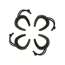 Awesomestore Siyah 4'lü Kapı Stoperi, Çarpma Ve Sıkışma Önleyici Emniyet Koruması