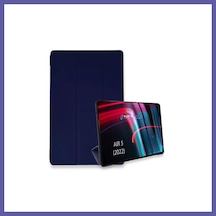 Bezos Apple Uyumlu iPad Air 5 2022 Kılıf Tablet Smart Kılıf - Lacivert Nıda