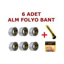 6 Ad Alüminyum Folyo Bandı 45X20 Mt Doğalgaz Isıya Dayanıklı Bant