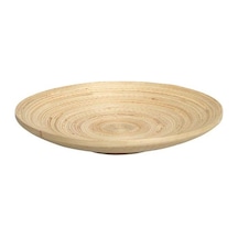 Ikea Hultet Dekoratif Ahşap Bambu Tabak - 30 Cm Çap