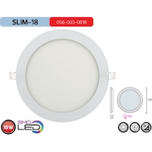 HOROZ SLIM-18 BEYAZ LED PANEL- 2 ADET