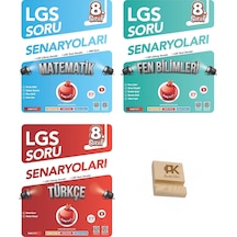 Nartest Lgs 8. Sınıf Matematik Fen Ve Türkçe Çıkmış Sorular 3lü Set + Telefon Standı