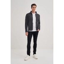 Caz 56330 Dik Yk. Polar Sweat Hırka Antrasit Antrasit