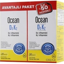Ocean D3k2 Vitamin Damla 20ml X 2 Adet Avantajlı Paket