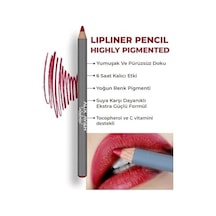 Uzun Süre Kalıcı Dağılma Yapmayan Nemlendirici Dudak Kalemi - Lipliner Pencil 15 Red 0