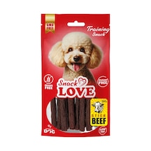 Snack - 572 - Love Köpek Ödülü Çubuk Dana Etli Beef Stick 11 Cm Çap 1 Cm - Kmrsfres - 70 Gr