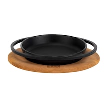 Kabı Lv Eco Y Stv 12 K4 Yuvarlak Kızartma Tavası Ve Ahşap Plaka Çap 12 Cm Dökme Demir Siyah Diğer