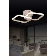 Pl 01 2 Model Gold 3 Renkli Salon Ve Oturma Odası İçin İdeal Alüminyum Avize, 45x10 Gold