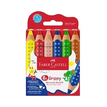 Faber-castell Grippy Boya Kalemi 6'lı Çok Renkli