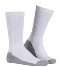 3'Lü Ekonomik Paket Erkek Pamuklu Spor Beyaz Çorap 37-39