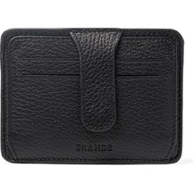 Siyah Cüzdan & Kartlık Unisex 539 Grande Deri Cüzdan Kartlık