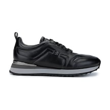 Tamer Tanca Erkek Hakiki Deri Siyah Sneakers & Spor Ayakkabı 383 5960 Erk Ayk Sk24-25 Sıyah Slvr Siyah