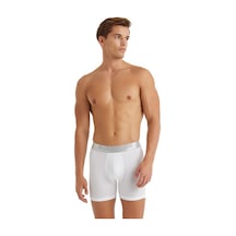 Erkek Modal Elastan Boxer Silver 9303 Beyaz