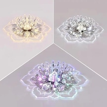 Beyaz Modern Kristal Yaprakları Led Tavan Işık Koridor Koridor Koridor Merdiven Mutfak Kahve Barı Kapalı Lamba Gizli Beyaz