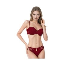 Le Jardin 5105 Straplez Balenli Destekli Sütyen Takımı Bordo - 62799236 Bordo - 62799236 Bordo