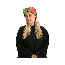 Hürrem Bone Kırmızı Pratik Hazır Geçmeli Tesettür Bone İpek Desenli 2410 31 Kırmızı