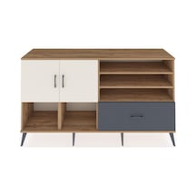 Hyperion Konsol 7 Raflı Tek Çekmeceli 2 Kapaklı 176x44x99 Çam-ayt Çam-aytaşı/antrasit Hyperion Konsol 7 Raflı Tek Çekmeceli 2 Kapaklı 176x44x99 Çam-ayt Çam-aytaşı/antrasit
