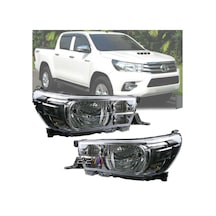 Toyota Uyumlu Hilux Revo Sağ Sol Ön Far Takımı Motorlu 2015-2019