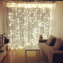 Beyaz Perde Peri Işıkları Dize Işık Dekorasyon Işıkları Usb Powered 3x1m/3x2m/3x3m 3m 1m Diğer