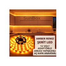 Mutfak Dolabı Tezgah Üstü Tam Set Adaptörlü Butonlu 5 Metre Amber Amber