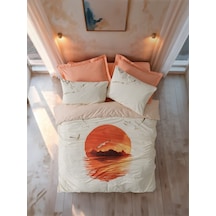Cotton Box Maritime Tek Kişilik Nevresim Takımı Sunset Somon Somon