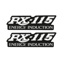 Gogo Yamaha Rx 115 Yazısı Damla Sticker Siyah