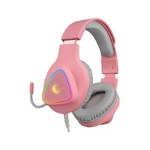Rampage M7 MONCHER Pembe RGB Led USB 7.1 Gaming Mikrofonlu Oyuncu