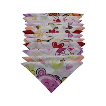 Çocuk Bandana 12 Li Karışık Desen Çok Renkli