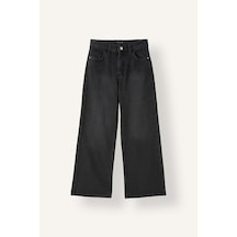 Defacto Straight Fit Geniş Paça Jean Pantolon Kız Çocuk H6247a826aunm36 Antrasit-nm36