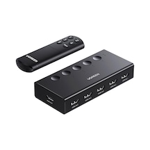 Hdmı Anahtarı 5'i 1 Arada Çıkış 4k 60hz, Uzaktan Kumandalı Hdmı Bölücü 5 Bağlantı Noktalı Switcher Seçici Kutu Desteği 3d Cec Hdr Hdcp2.2 Ps5/4/3 Xbox Nintendo Switch İle Uyumlu Roku Tv Fire