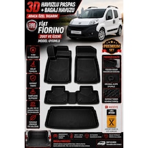 Fiat Fiorıno 2012 Model Uyumlu 3d Araca Özel Havuzlu Paspas+bagaj Havuzu Birebir Uyum