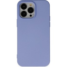 Newface - 547 - Apple Uyumlu iPhone 14 Pro Kılıf Nano İçi Kadife Silikon - Lvsqvr - - Lila