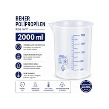 Beher Polipropilen - Kısa Form 2 L