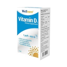 Wellcare Vitamin D3 İçeren Diyet Takviyesi 5 Ml 1 Fıs 400 Iu