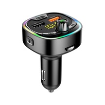 Bt08d Fm Verici Eller Serbest Araç Kiti Mp3 Ses Çalar İle Qc3.0 + Pd18w 5a Otomatik Hızlı Şarj Fm Modülatör