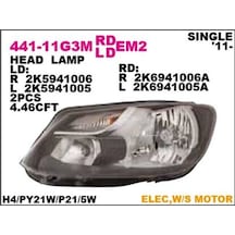 Depo 44111g3rmldem2 Ön Far Sağ Siyah Motorlu Volkswagen Caddy 9 2k5941006