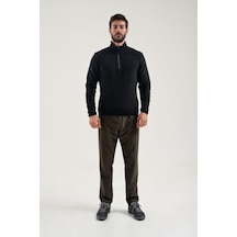 Exuma Yarım Fermuarlı Erkek Polar Üst 2412001 Black