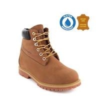 Hush Puppies Empresa 725039 Gerçek Deri, Anatomik, Waterresist Kadın Bot Tarçın