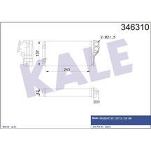 Kale Kalorifer Radyatoru Mekanik Peugeot 307 / 307 Cc / 307 Sw Klr-346310