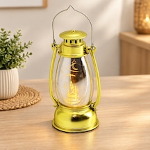 Pilli Ramazan Led Fener Lamba Model Gold Plastik Sarı