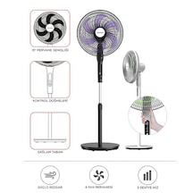 Torima SF-05 Ayaklı 50 W 6 Pervaneli 16'' Kumandalı Diğital Ekranlı Vantilatör