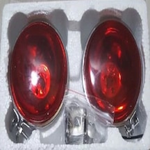 2 Adet Oben Yuvarlak Krom Stop Lambası H3 Ampullü N11.5428