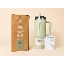 Stanley The Quencher Protour Flip Straw Tumbler Mint Yeşili 1.18l Pipetli Termos Açık Yeşil