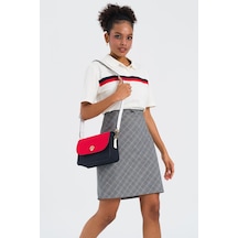 U.s Polo Assn U.s. Polo Assn. Us25246 Kadın Çanta Lacivert Kırmızı Beyaz